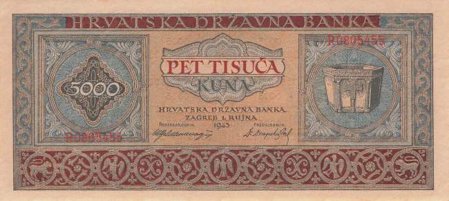 Kroatien p13 5000 Kuna 1943